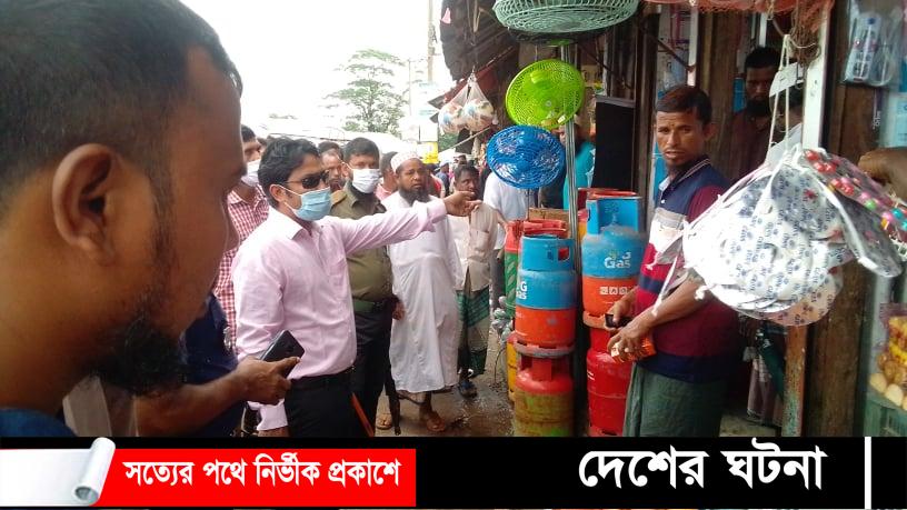 তালতলীতে ফুটপাত দখলমুক্ত করতে উচ্ছেদ অভিযান