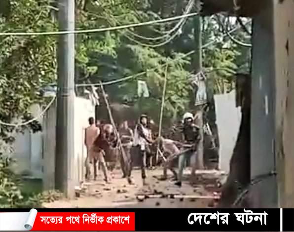 রূপগঞ্জে সন্ত্রাসী হামলায় বসতবাড়িতে ভাংচুর আহত-১৮