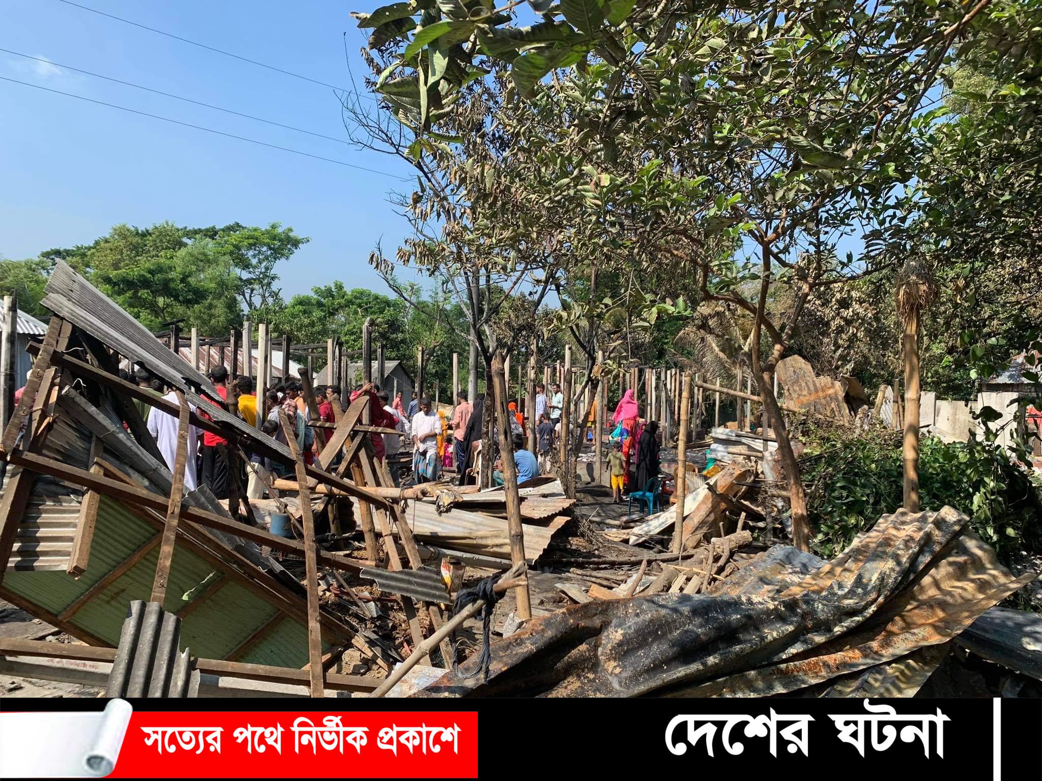 দেবীদ্বারে ভয়াবহ অগ্নিকান্ডে ১৪ পরিবার নিঃস্ব, কণের বিয়ে অনিশ্চিত