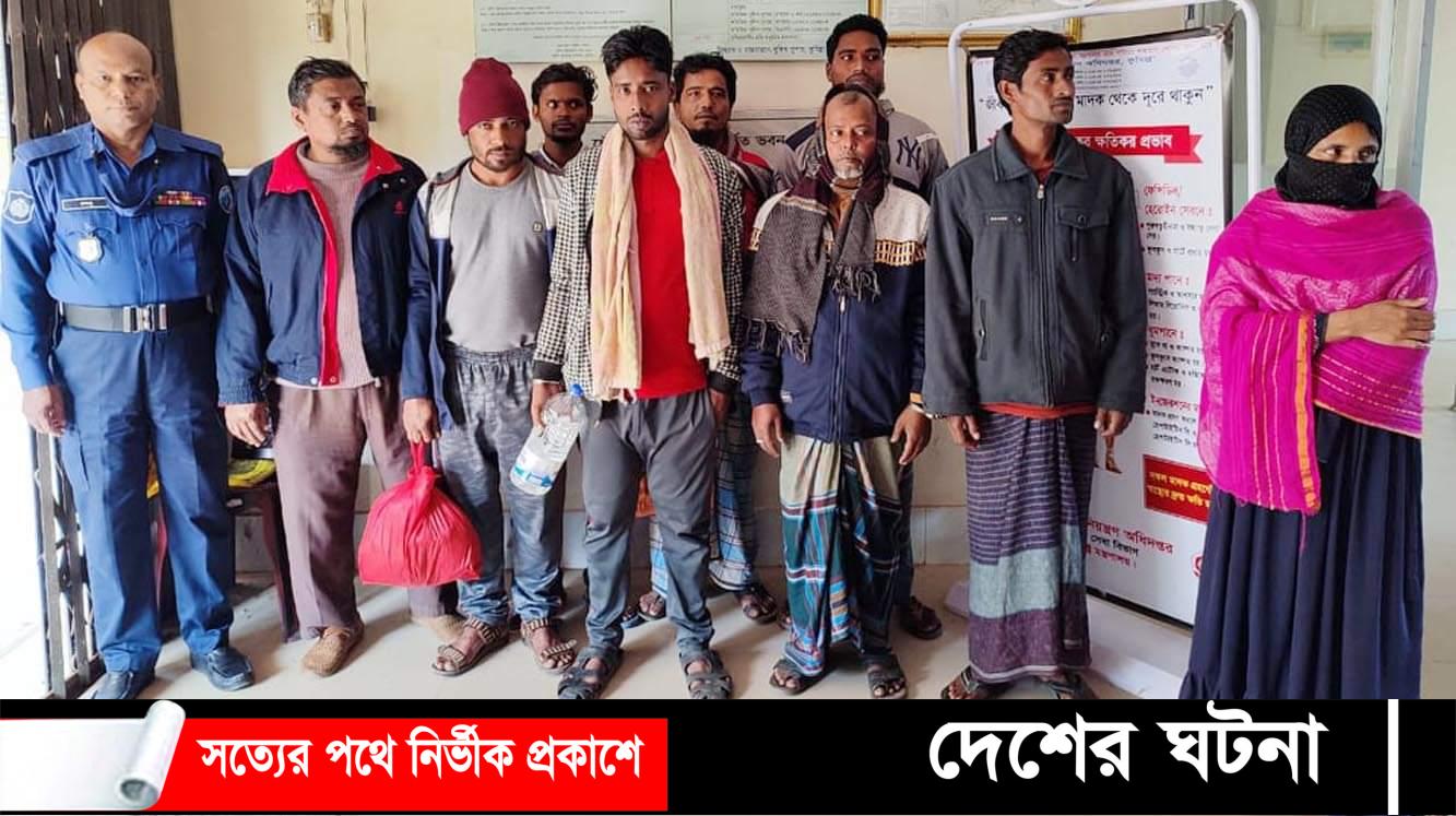 চৌদ্দগ্রামে ওয়ারেন্টভুক্ত ৯ আসামী আটক