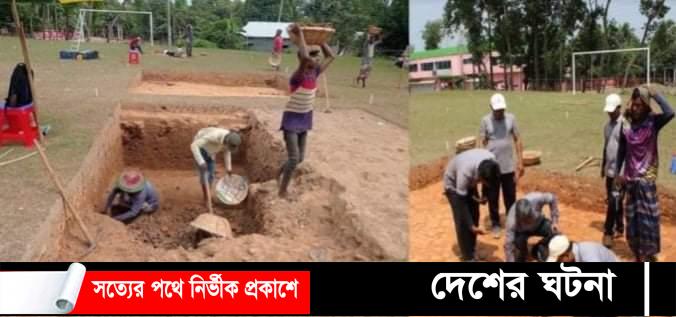 কুমিল্লার পাঁচথুবীতে প্রত্নতাত্ত্বিক অনুসন্ধানে প্রাচীন রাজার বাড়ি খনন শুরু