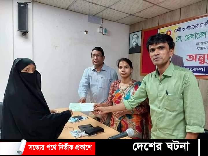 সংসদ সদস্য মাসুদ উদ্দিন চৌধুরীর ঐচ্ছিক তহবিলের অনুদান বিতরন