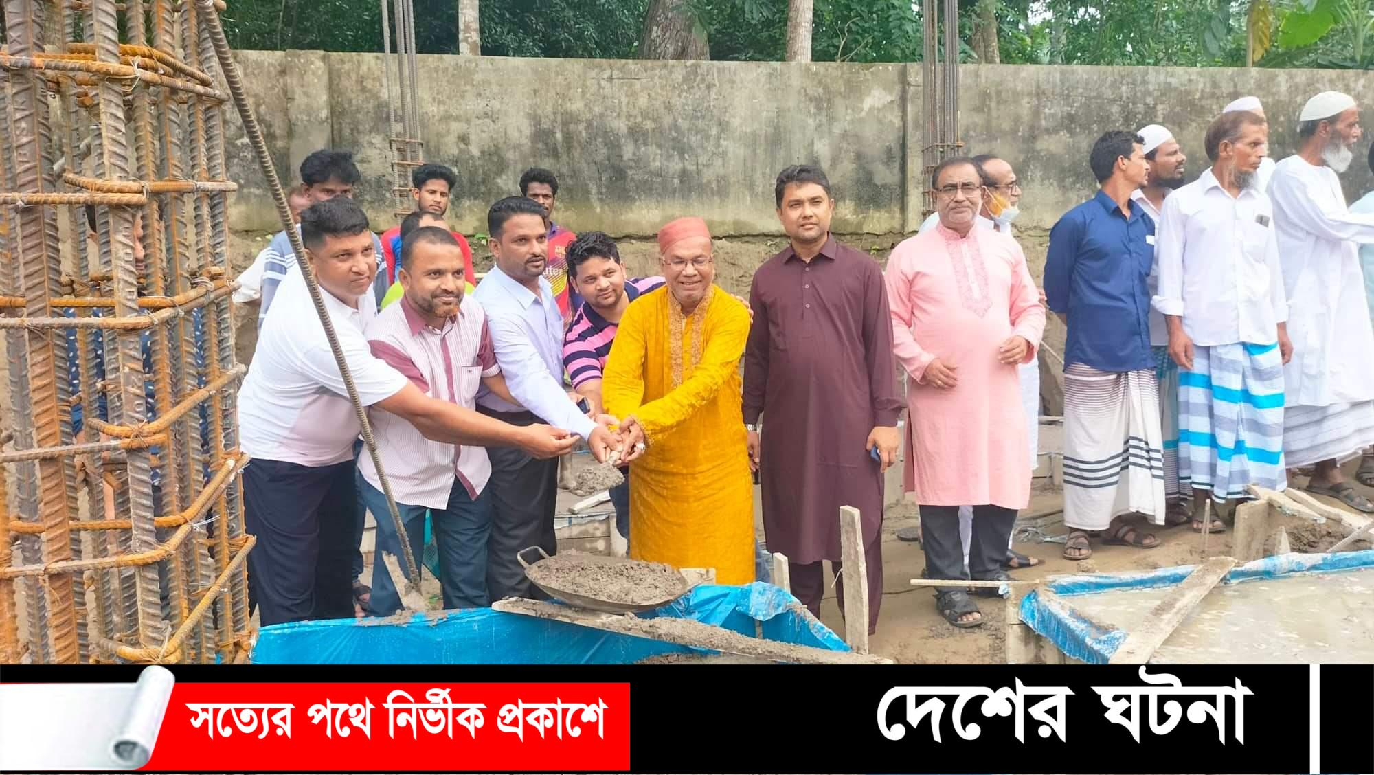 হোমনায় ১ কোটি টাকা ব্যয়ে ৫ তলা মহিলা মাদ্রাসার ভিত্তি প্রস্তর স্থাপন
