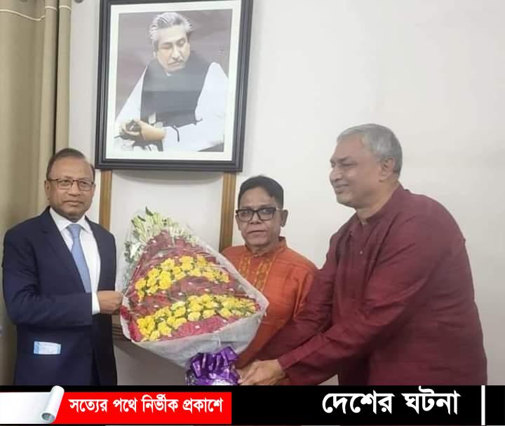 স্থানীয় সরকার মন্ত্রীর সাথে কুসিক নব-নির্বাচিত মেয়র সৌজন্য সাক্ষাত