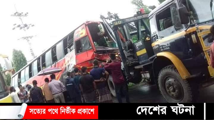 খুটাখালীতে শ্যামলীবাস ও ডাম্পার গাড়ীর মুখোমুখি সংঘর্ষে আহত-২