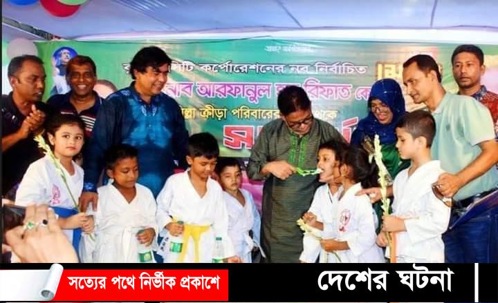 কুমিল্লা ক্রীড়া পরিবারের পক্ষ থেকে নব নির্বাচিত মেয়র রিফাতকে সংবর্ধনা