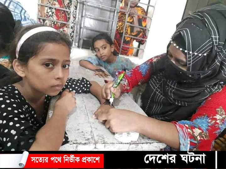 সুবিধাবঞ্চিত শিশুদের নিয়ে বিজয়ী মেহেদী রাঙা উৎসব