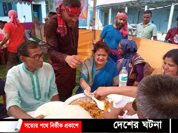 পলাশবাড়ীতে দলীয় নেতাকর্মীর সাথে ঈদ পুণর্মিলনীতে এ্যাড- মৃতি এমপি
