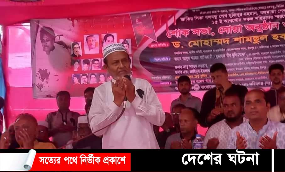ফরিদগঞ্জ দক্ষিণ ইউনিয়ন আ’লীগের উদ্যোগে জাতীয় শোক দিবস পালিত