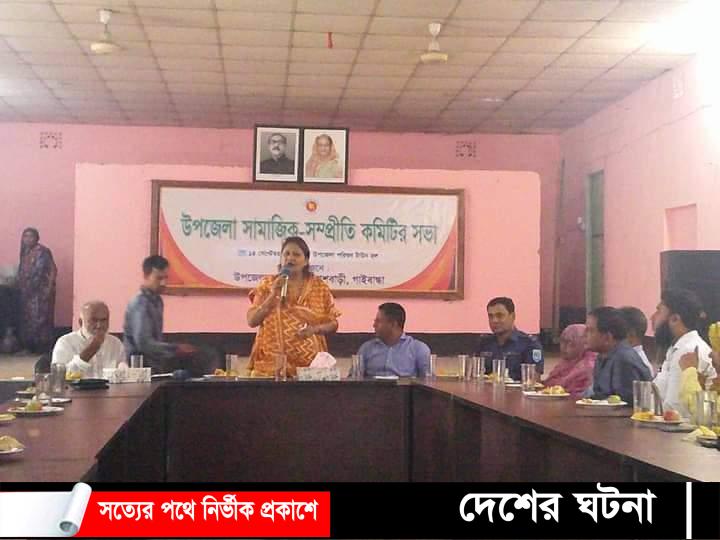 পলাশবাড়ীতে উপজেলা সামাজিক সম্প্রীতি কমিটির সভা অনুষ্ঠিত