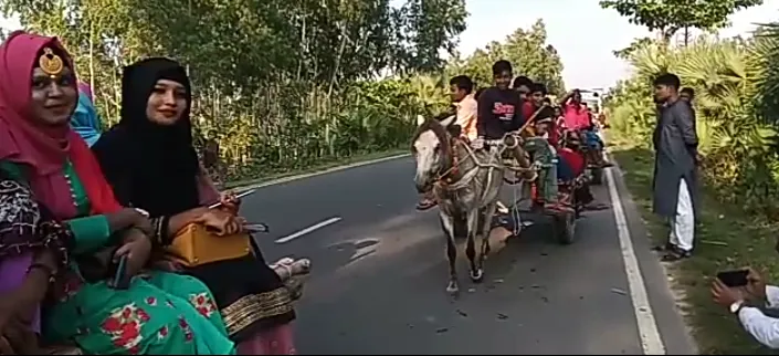 বাংলার হারানো ঐতিহ্য নবাবী সাজে বরযাত্রীর বহর রেদোয়ান ও মিম এর বিয়ে সম্পন্ন
