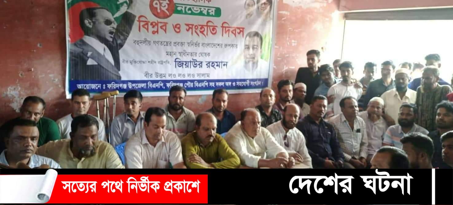 ফরিদগঞ্জ বিএনপির বিপ্লব ও সংহতি দিবস পালন