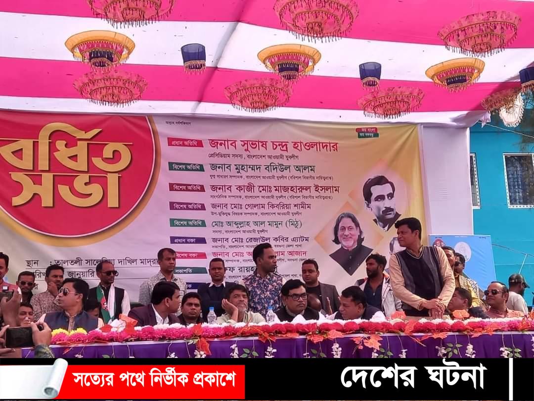 তালতলীতে যুবলীগের বর্ধিত সভা অনুষ্ঠিত