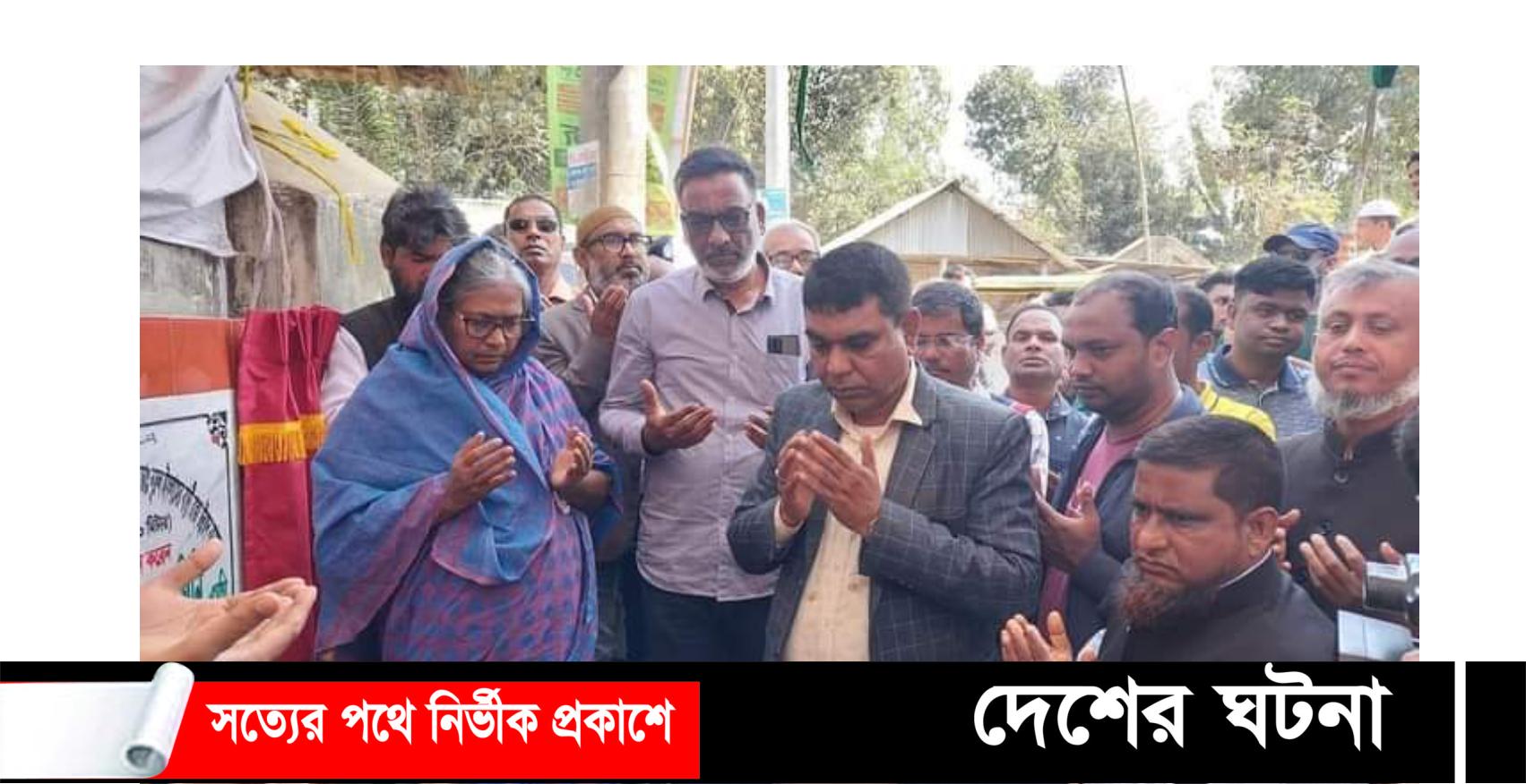 গাইবান্ধায় রাস্তা পাকাকরণ কাজের উদ্বোধন করেন হুইপ গিনি এমপি