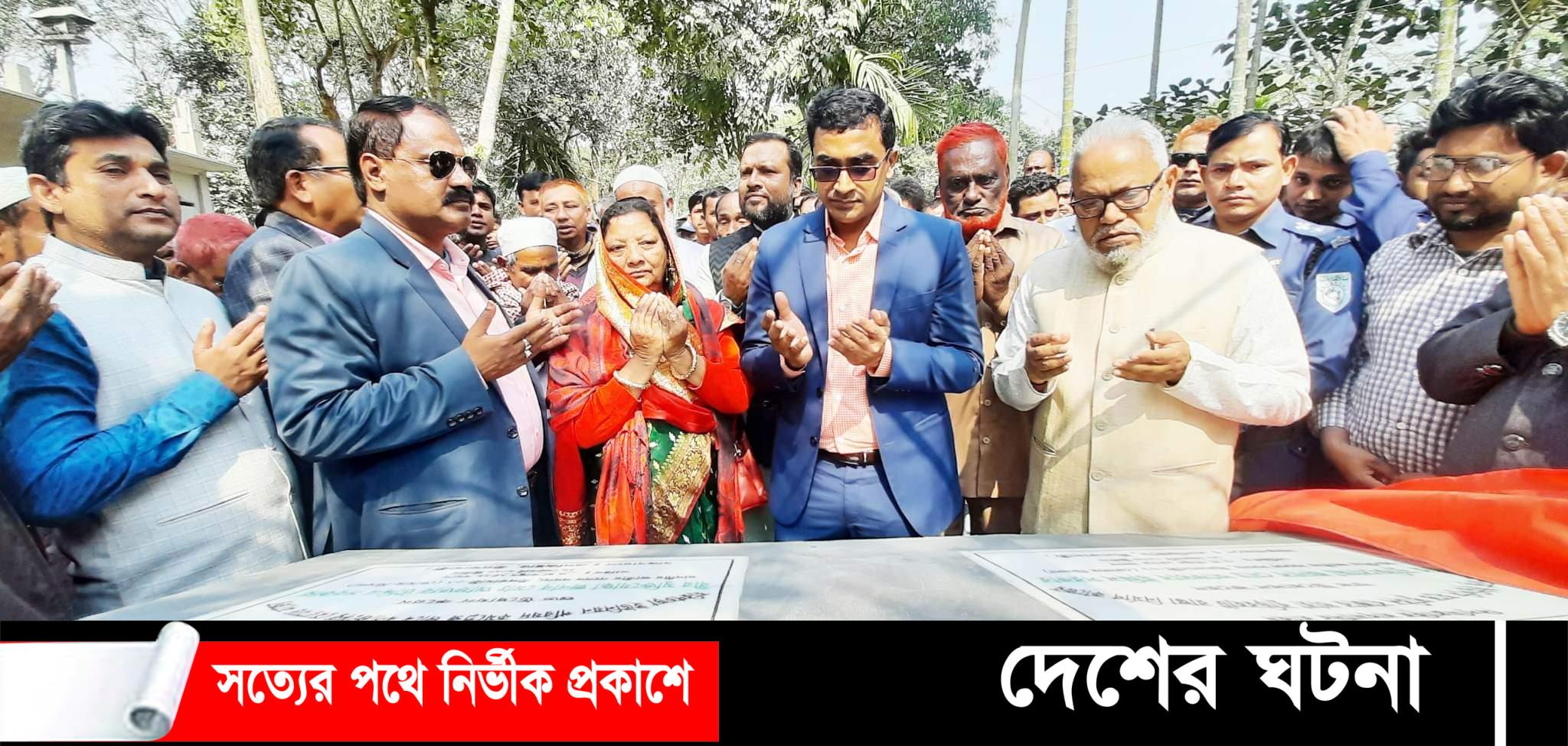 ডোমারে রাস্তা নির্মাণে উদ্বোধন সংসদ সদস্য বীর মুক্তিযোদ্ধা- আফতাব উদ্দিন সরকার