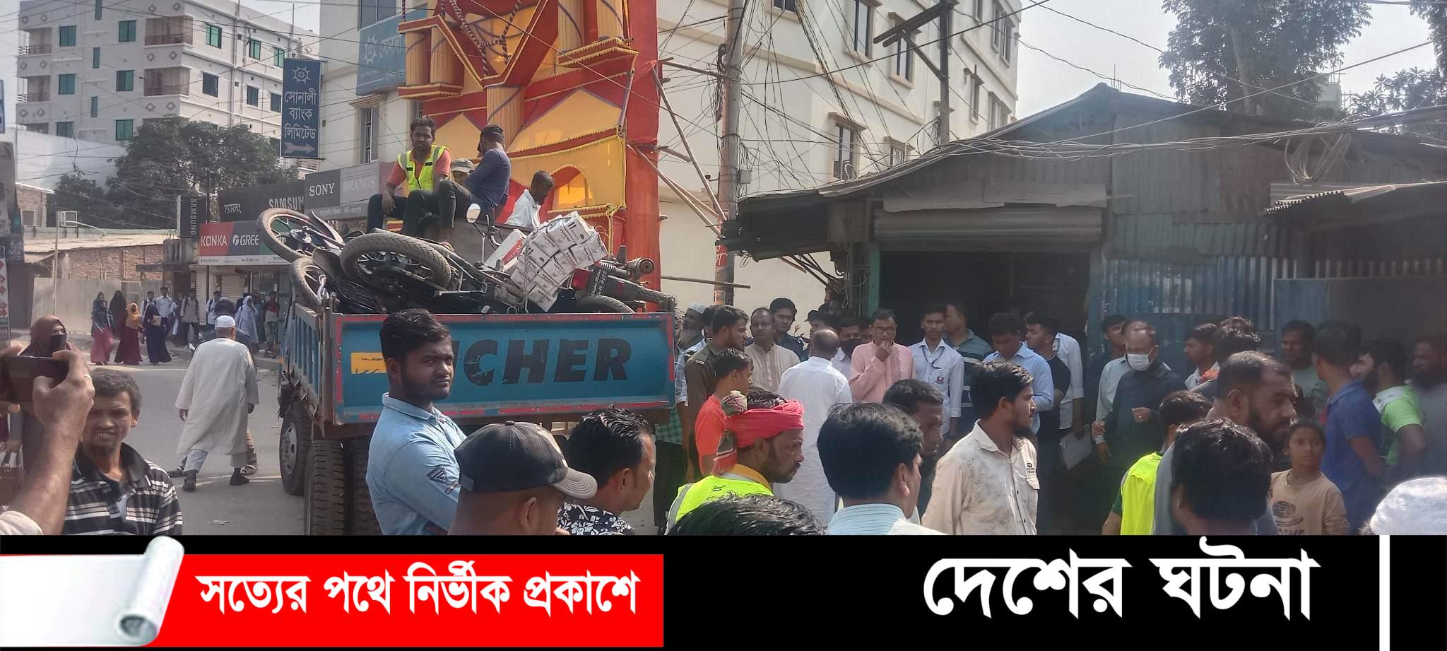 চান্দিনায় যানজট নিরসনের লক্ষ্যে ভ্রাম্যমাণ আদালতের অভিযান