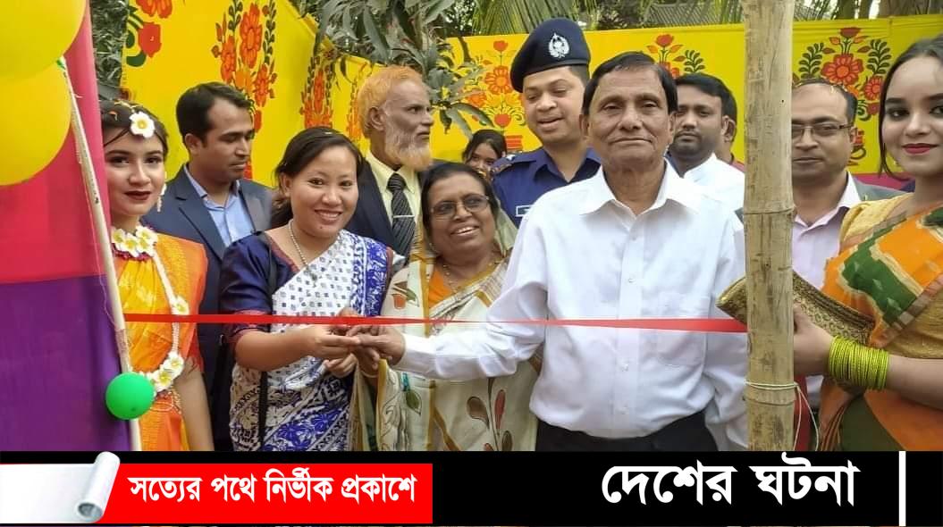 হোমনায় বসন্ত বরণ ও গ্রামীণ পিঠা উৎসব