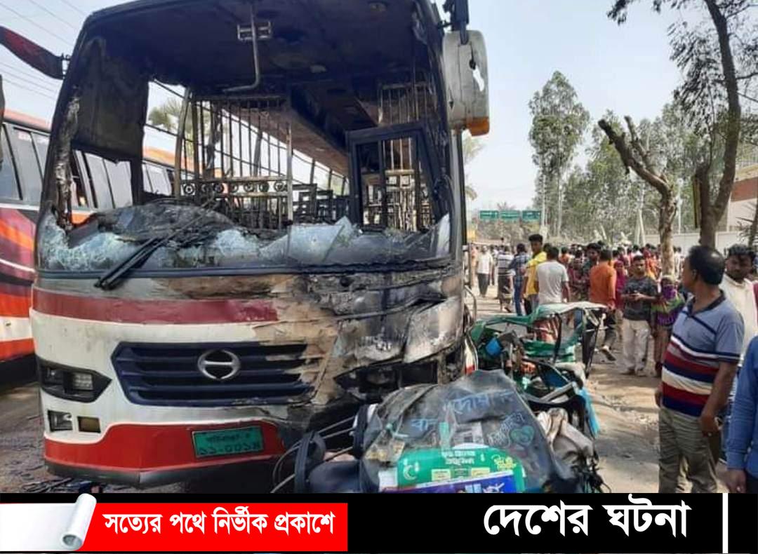 বগুড়ায় বাস চাপায় সিএনজির ৫ আরোহী নিহত