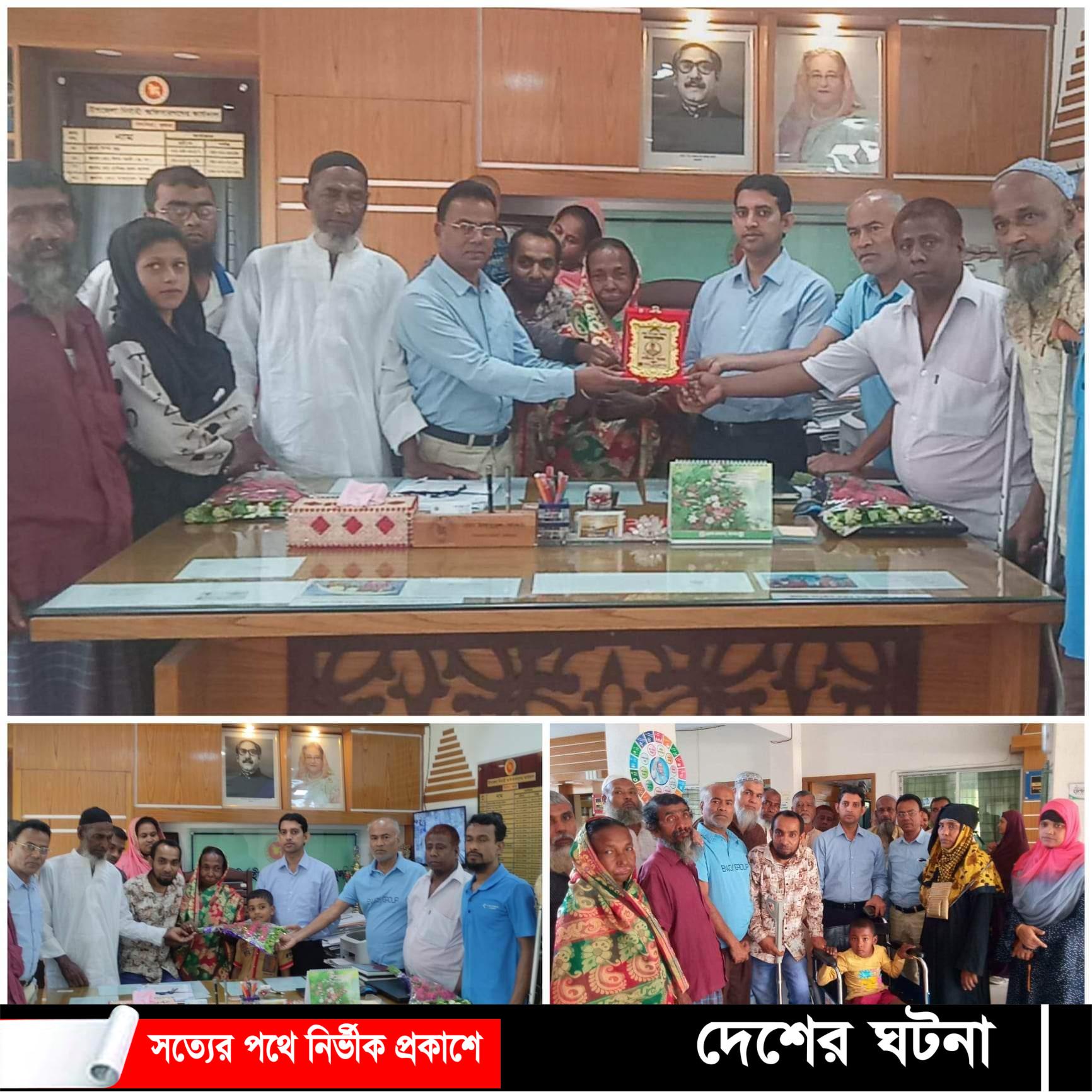 খুলনায় প্রতিবন্ধী ও দুঃস্থ কল্যাণ সংস্থার পক্ষথেকে নির্বাহী অফিসারকে শুভেচ্ছা