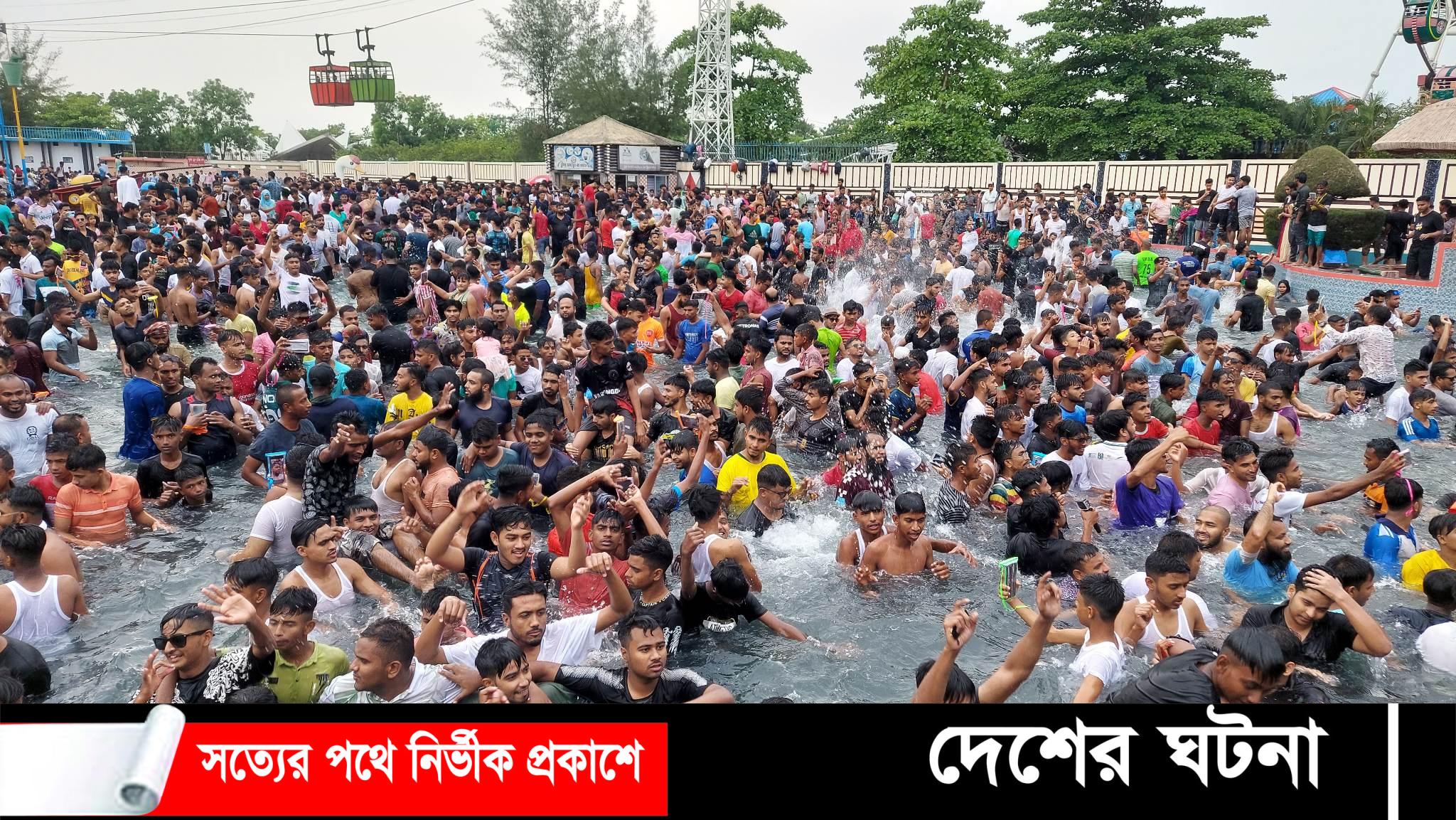 ঈদে বিনোদন প্রেমীদের পদচারণায় মুখরিত নরসিংদীর ড্রিম হলিডে পার্ক