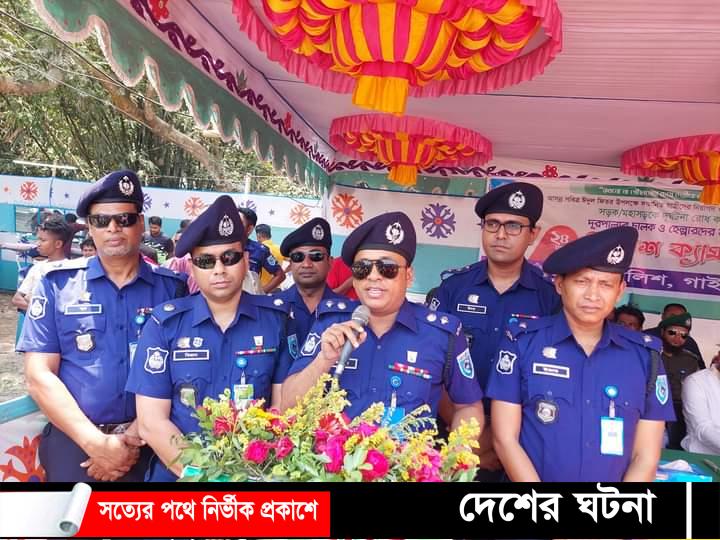 সড়ক দূর্ঘটনা রোধে রিফ্রেশ ক্যাম্প এর উদ্বোধন করেন: গাইবান্ধা পুলিশ সুপার কামাল হোসেন