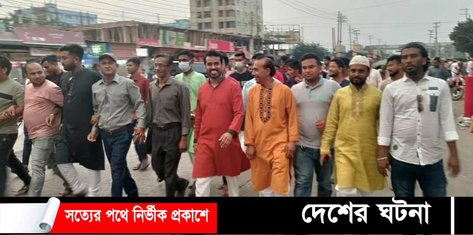 শেখ হাসিনার উন্নয়ন কর্মকান্ডের প্রচারনার জন্য কেন্দ্রীয় যুবলীগ নেতা জসিম উদ্দীনের জনসংযোগ