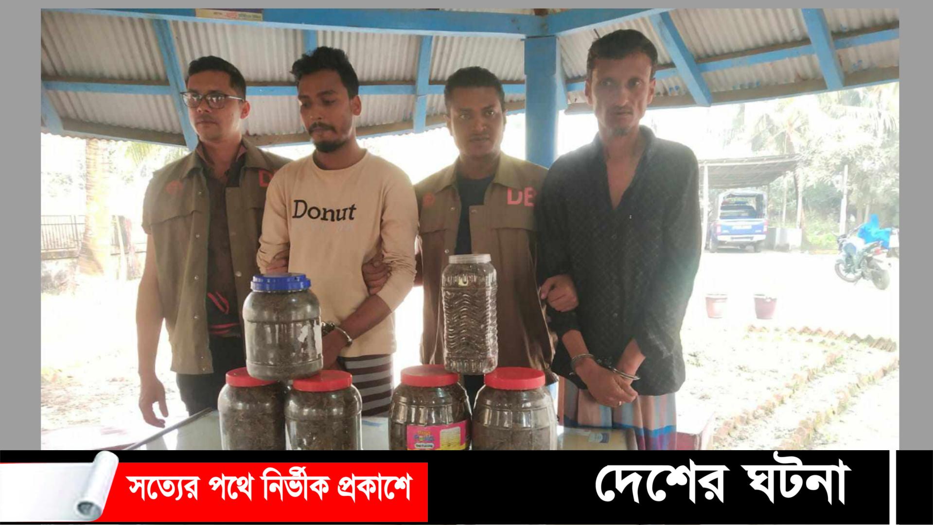 তালতলীতে দুই মাদক ব্যবসায়ী আটক