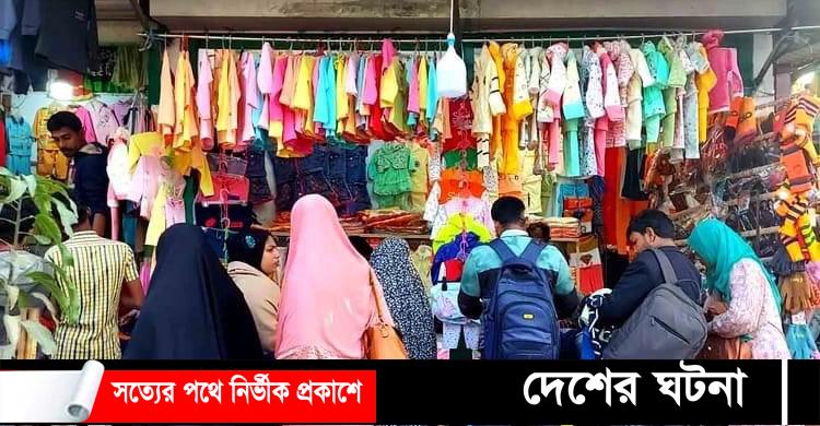 বগুড়ায় উষ্ণতার খোঁজে গরম কাপড়ের দোকানে উপচে পড়া ভিড়