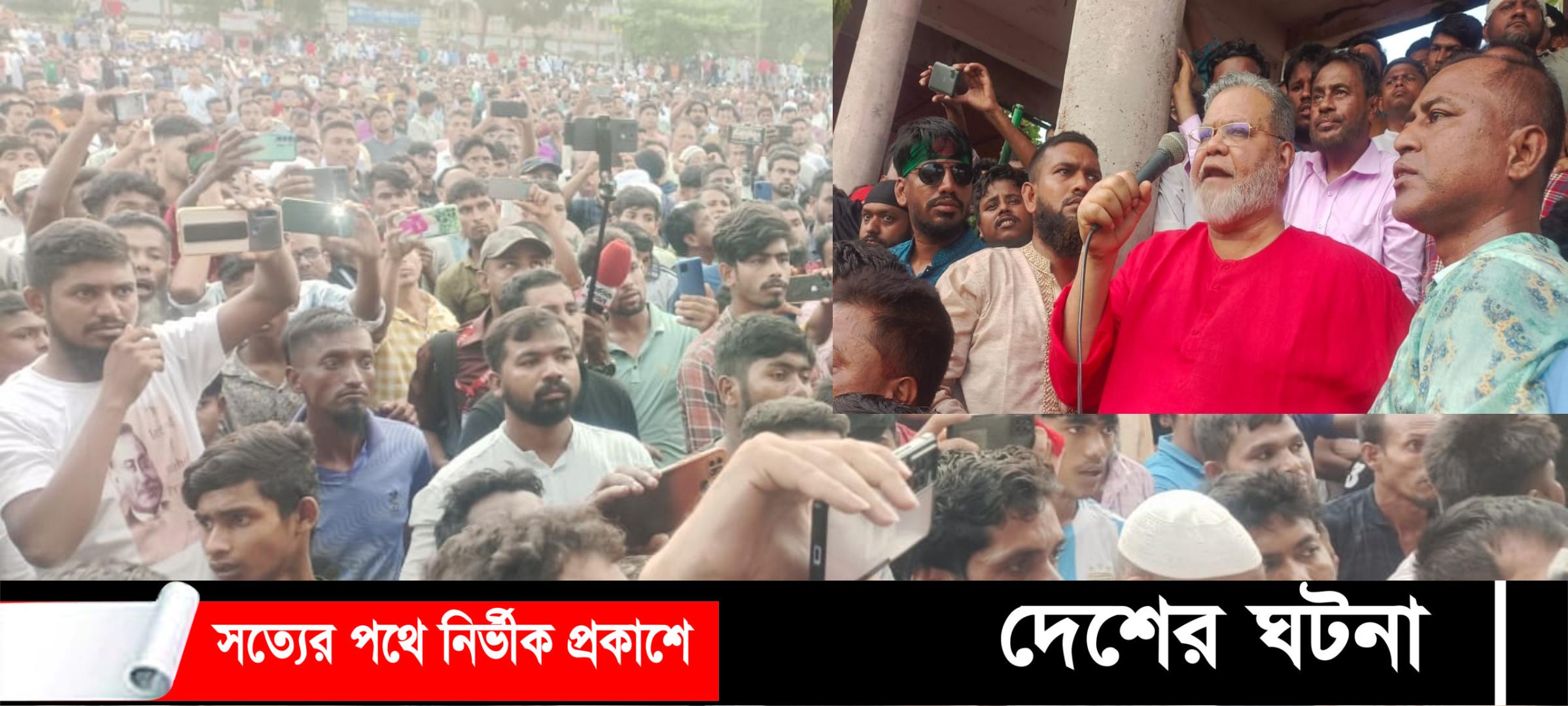 ইঞ্জিনিয়ার মঞ্জুরুল আহসান মুন্সীর আগমনে দেবীদ্বারে বিএনপির নেতাকর্মীর জনসমুদ্র