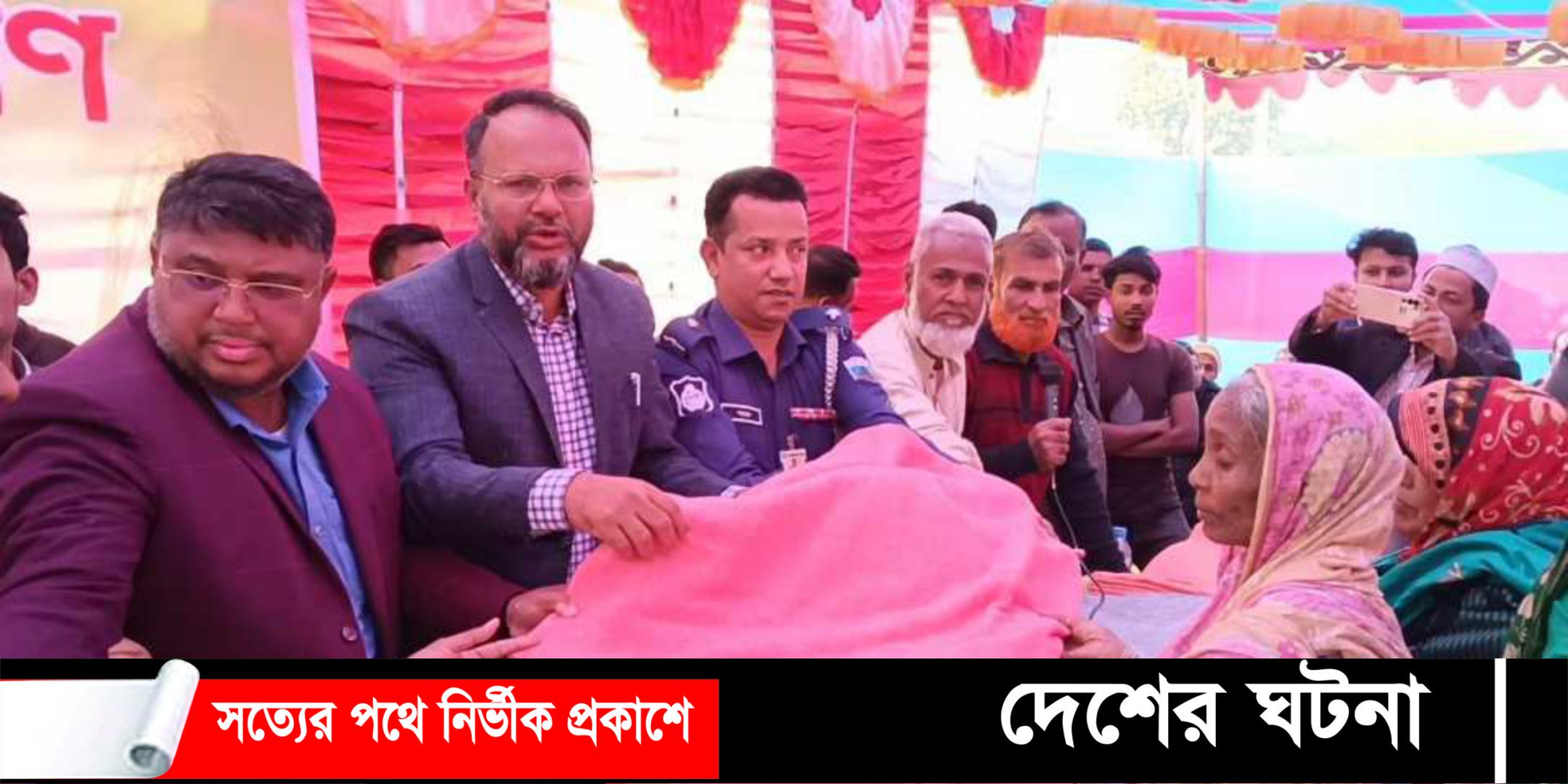 জয়পুরহাটে শীতার্থদের মাঝে শীতবস্ত্র বিতরণ