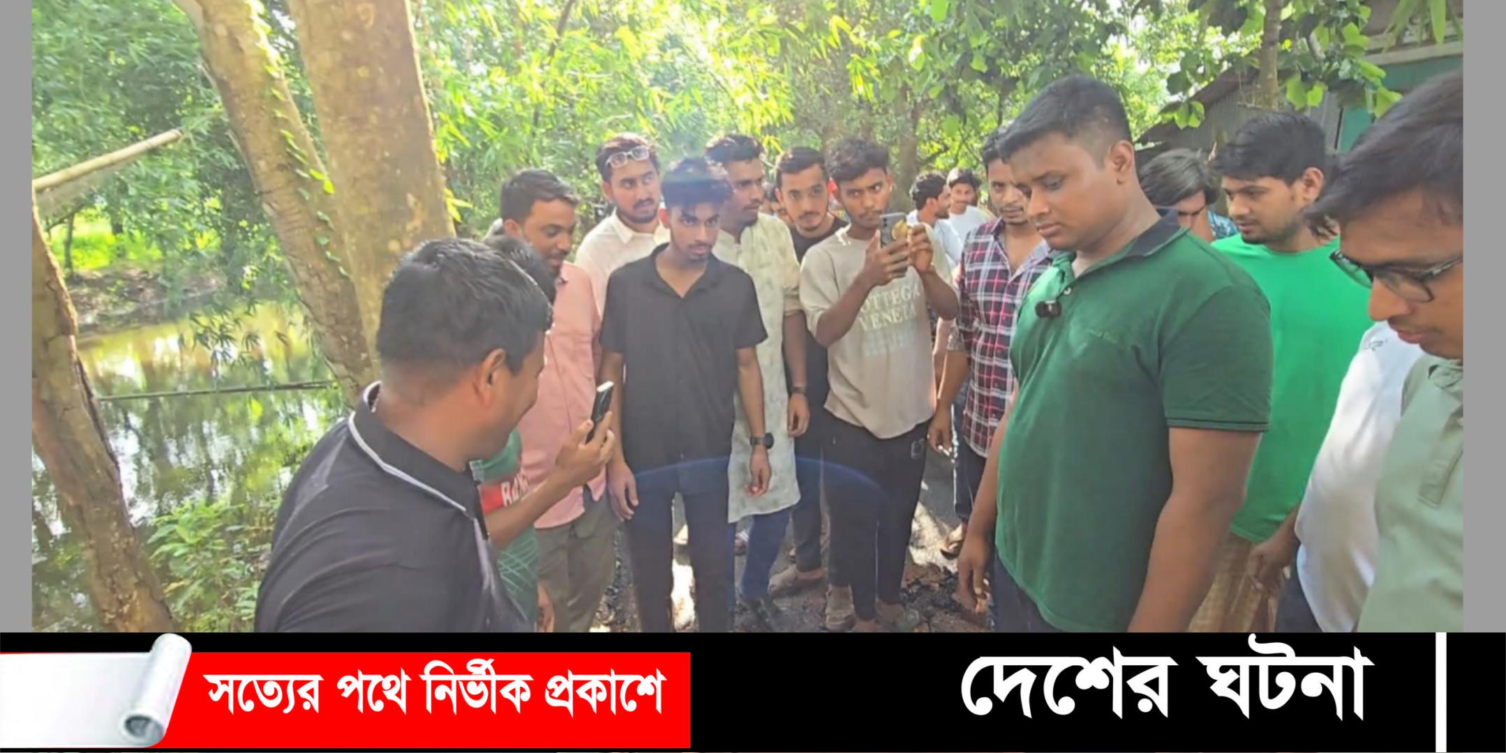 সড়কের কাজ নিম্নমানের তাই কাজ বন্ধ করে দিল হাসনাত আব্দুল্লাহ