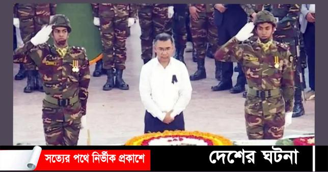 মায়ের কবরে তারেক রহমানের শ্রদ্ধা