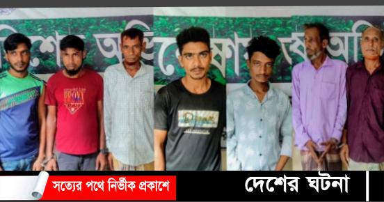 দেবীদ্বারে ৭ মাদক ব্যবসায়ী আটক: একজনকে ১ বছরের কারাদণ্ড